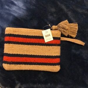 Woven Clutch w/ Tassel